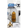 Брелок "Star Wars: С-3РО" пластик, металл Высота: 6,5 см инфо 10997a.